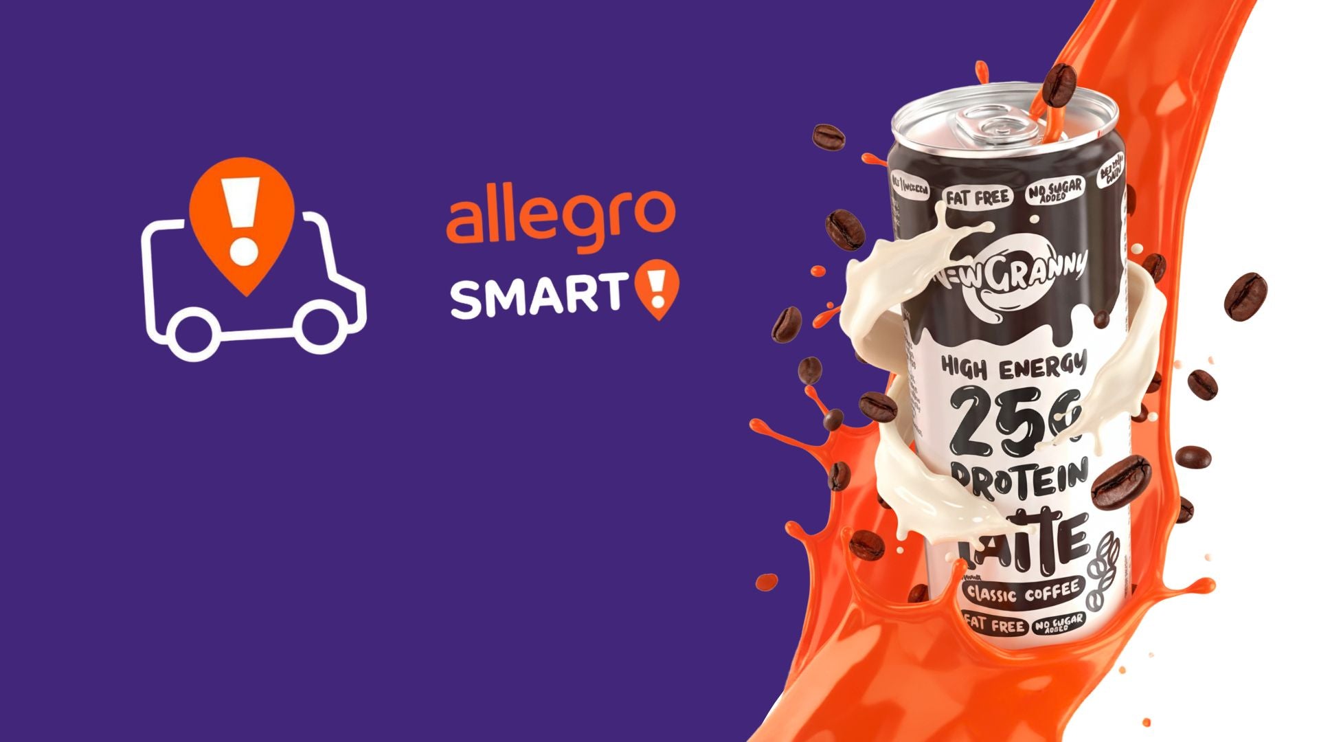 NewGranny Protein Latte – kawa proteinowa w puszce 250 ml, 25 g białka