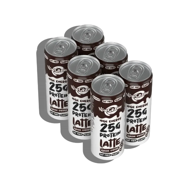 NewGranny Protein Latte 25g Classic Coffee 6 - pak - Napoje w zgrzewce. Kawa z białkiem