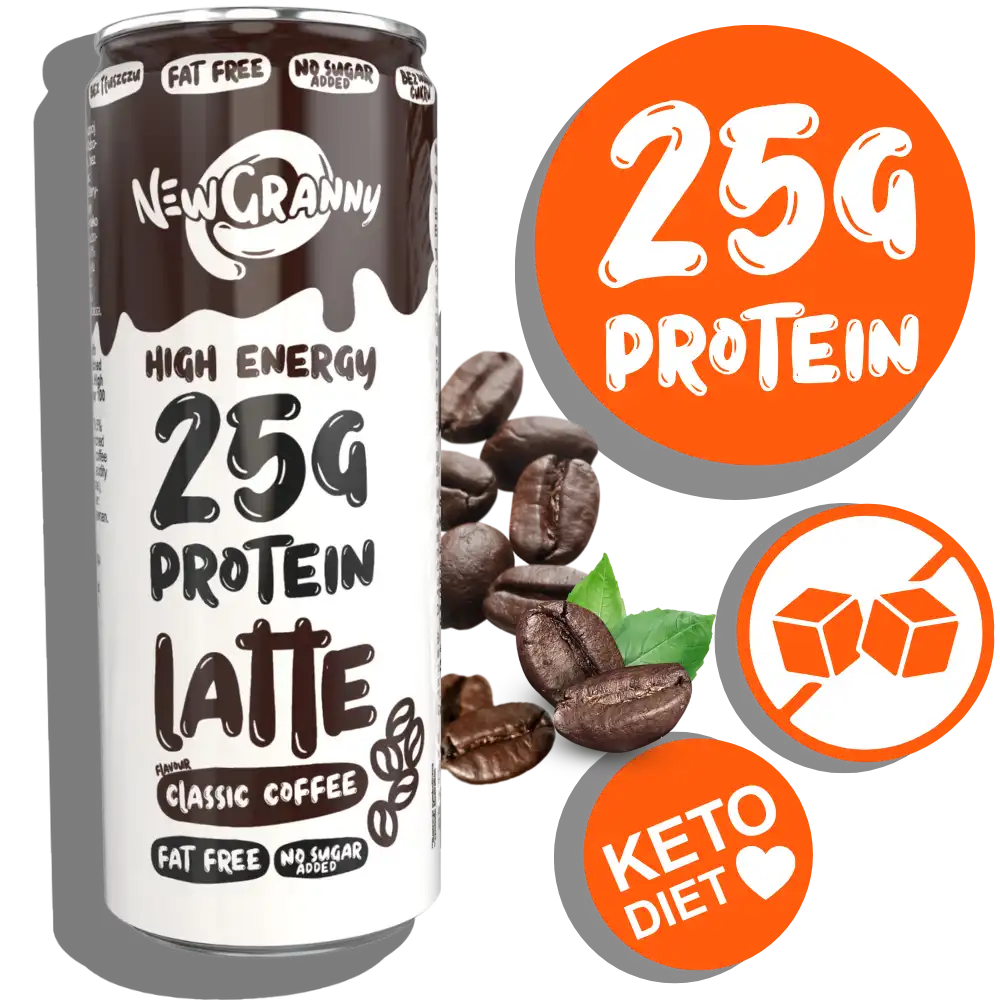 NewGranny Protein Latte – kawa proteinowa w puszce 250 ml, 25 g białka