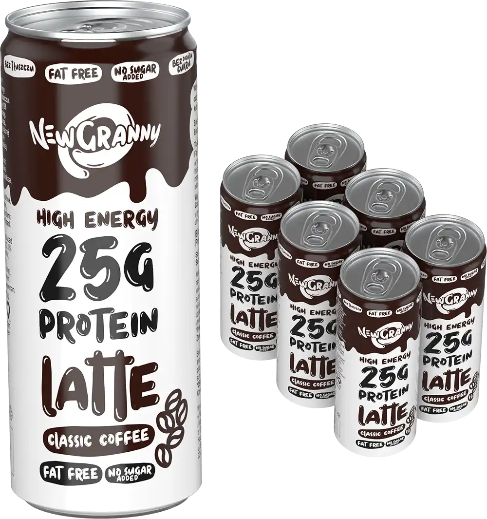 Zestaw 6 puszek × NewGranny Protein Latte – codzienna dawka energii i białka