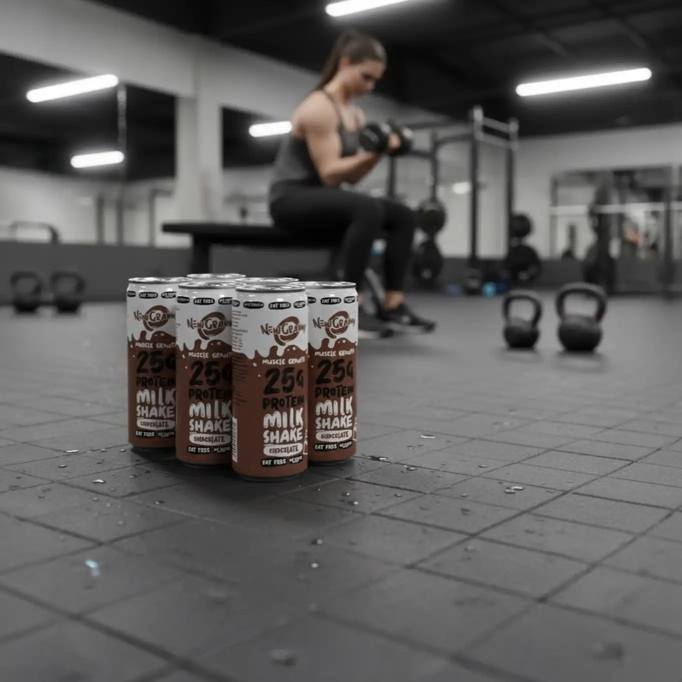 6-pak NewGranny Protein MilkShake 25g Chocolate