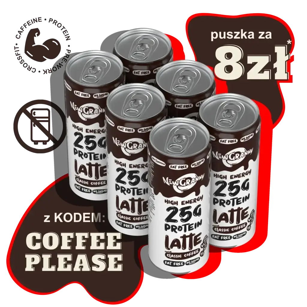 NewGranny Protein Latte 25g Classic Coffee 6 - pak - Napoje